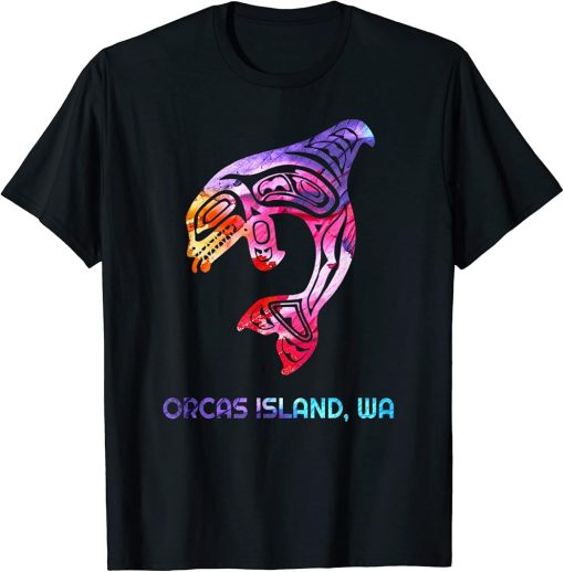 Orcas Island Washington Native American Orca Killer Whale T-Shirt