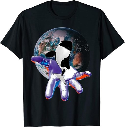 Orca Motif Whale Ocean Predator Design Orcas T-Shirt