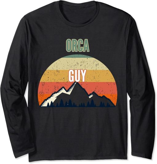 Orca Gift for Men, Orca Guy Long Sleeve T-Shirt