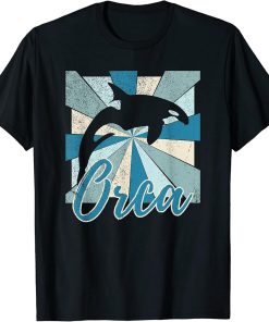 Retro Orca Whale T-Shirt T-Shirt